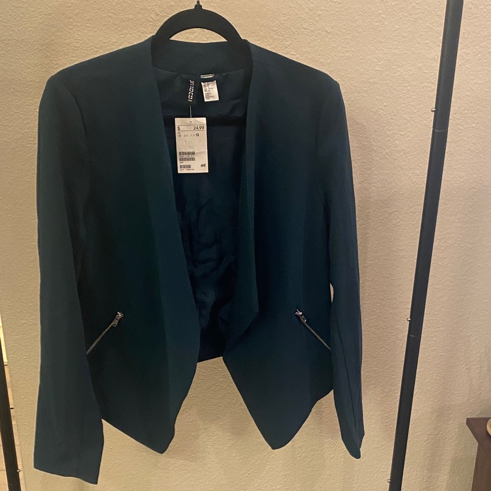 H&M Dark Teal Blazer